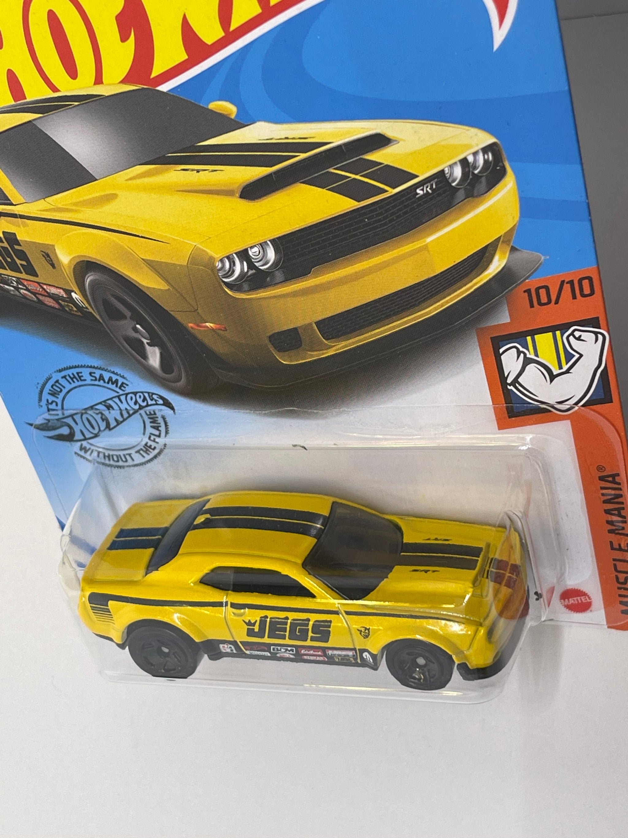 Hot Wheels 18 Dodge Challenger SRT Demon Yellow Hot Box Cars