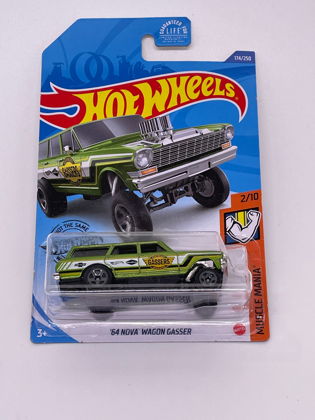 Hot Wheels ‘64 Nova Wagon Gasser (Green)