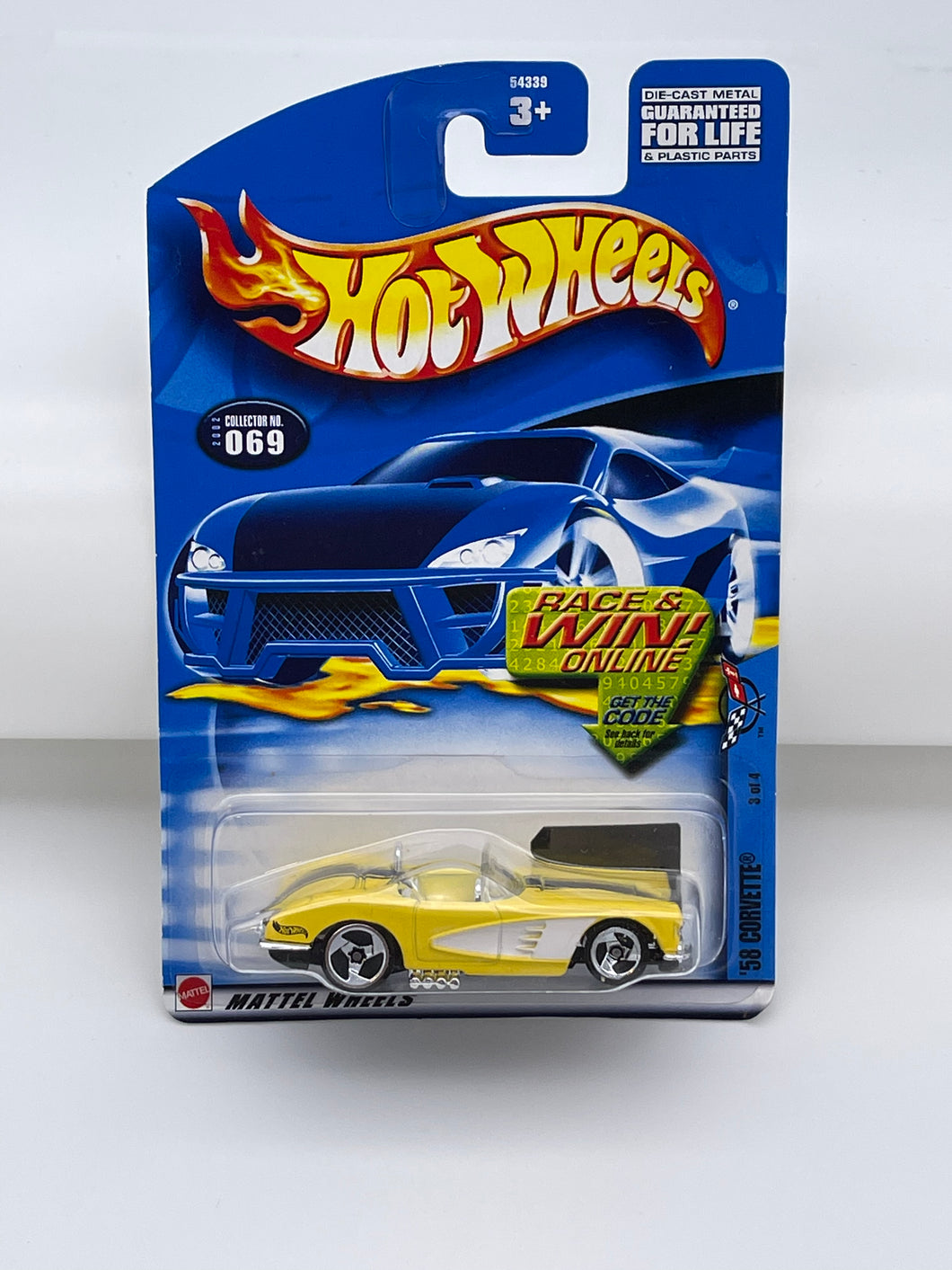 Hot Wheels ‘58 Corvette (Yellow)