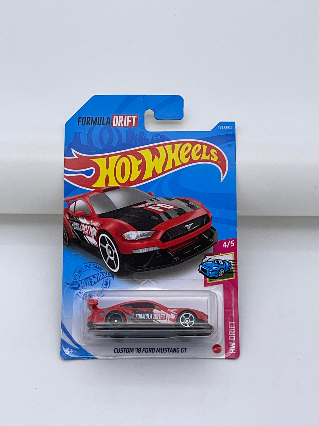 Hot Wheels Custom 18 Ford Mustang GT Formula Drift Hot Box Cars